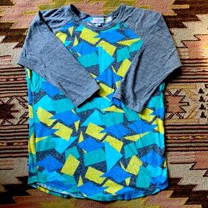 LulaRoe medium baseball style  cotton t-shirt
